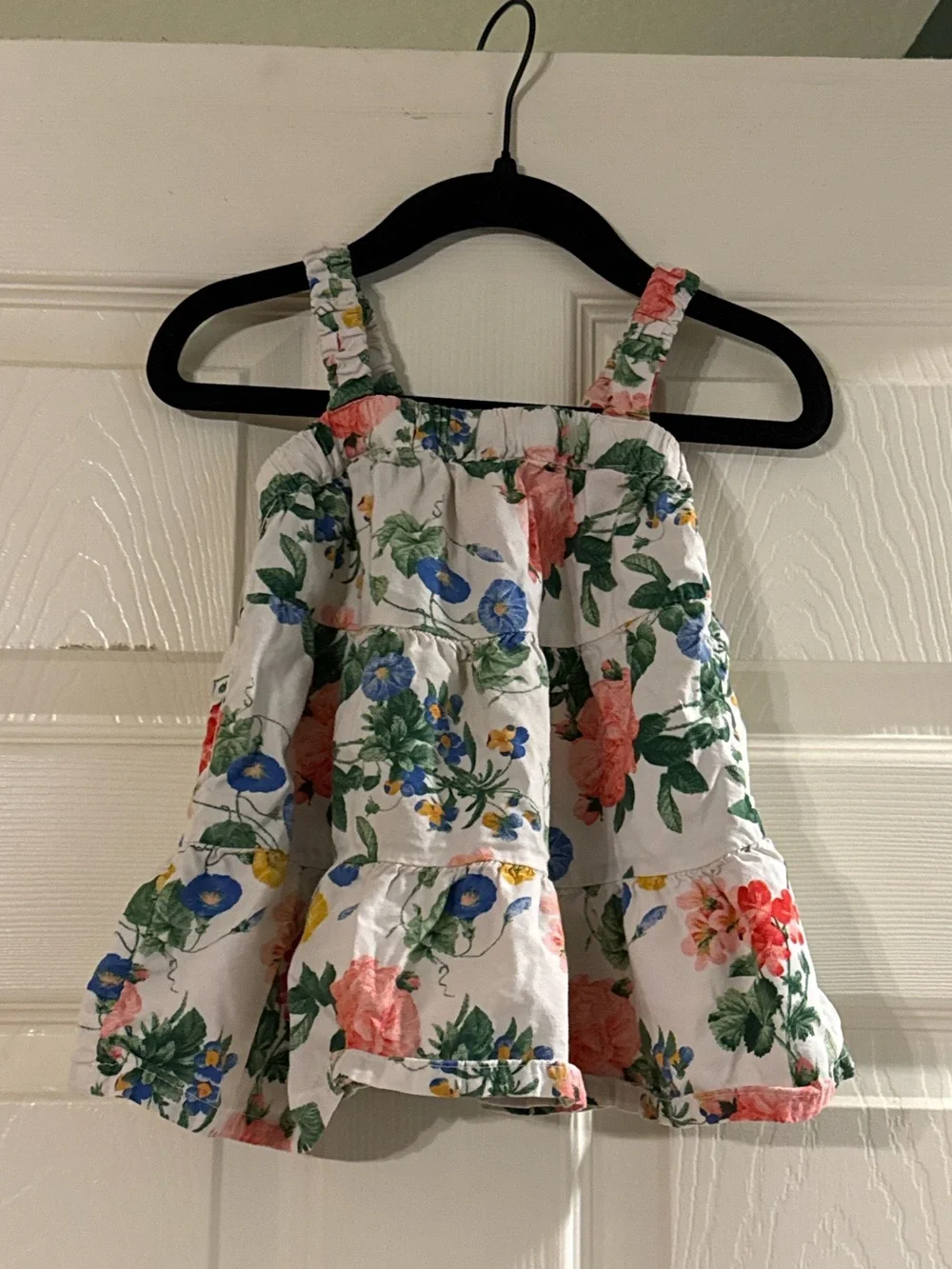 Old Navy White Floral Tiered Dress